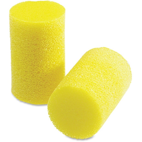 Yes Foam/Polyvinyl Chloride (PVC) Classic Uncorded Earplugs, 33 dB, Yellow, 10 PK